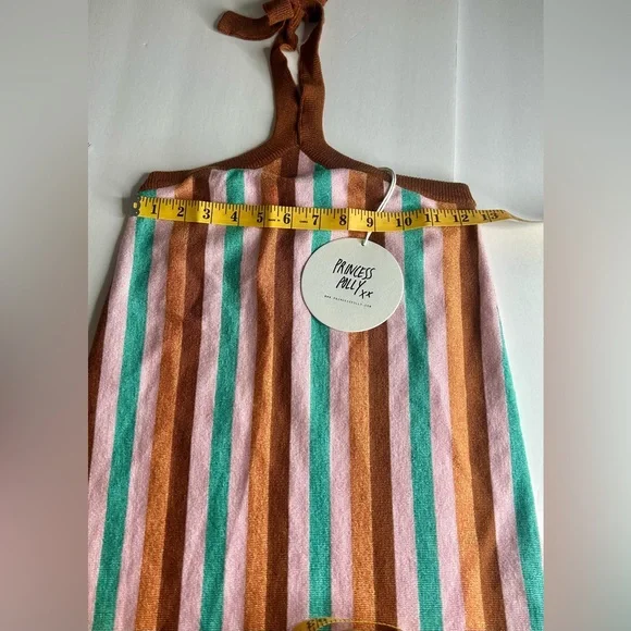 Princess Polly Multicolor Striped Mini Dress NWT bodycon, trendy striped Y2K - Picture 10 of 12